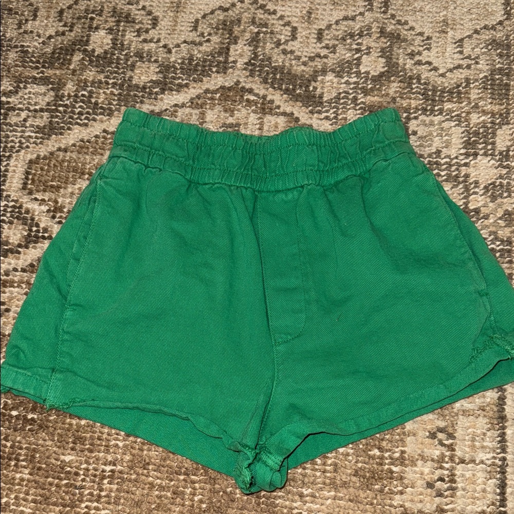 Green Zara Women's Shorts